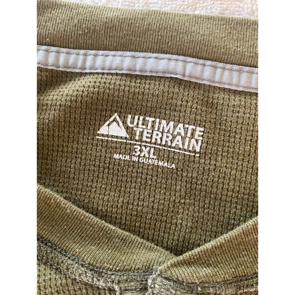 Ultimate Terrain Mens Size 3XL Green Thermal Long Sleeve Shirt - Picture 9 of 12